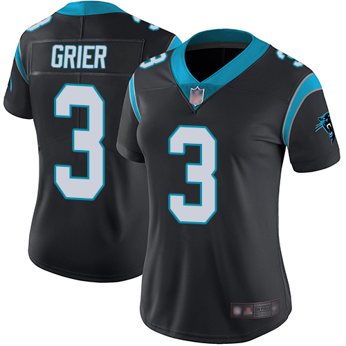 Carolina Panthers Limited Black Women Will Grier Home Jersey NFL Football 3 Vapor Untouchable